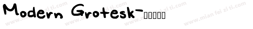 Modern Grotesk字体转换